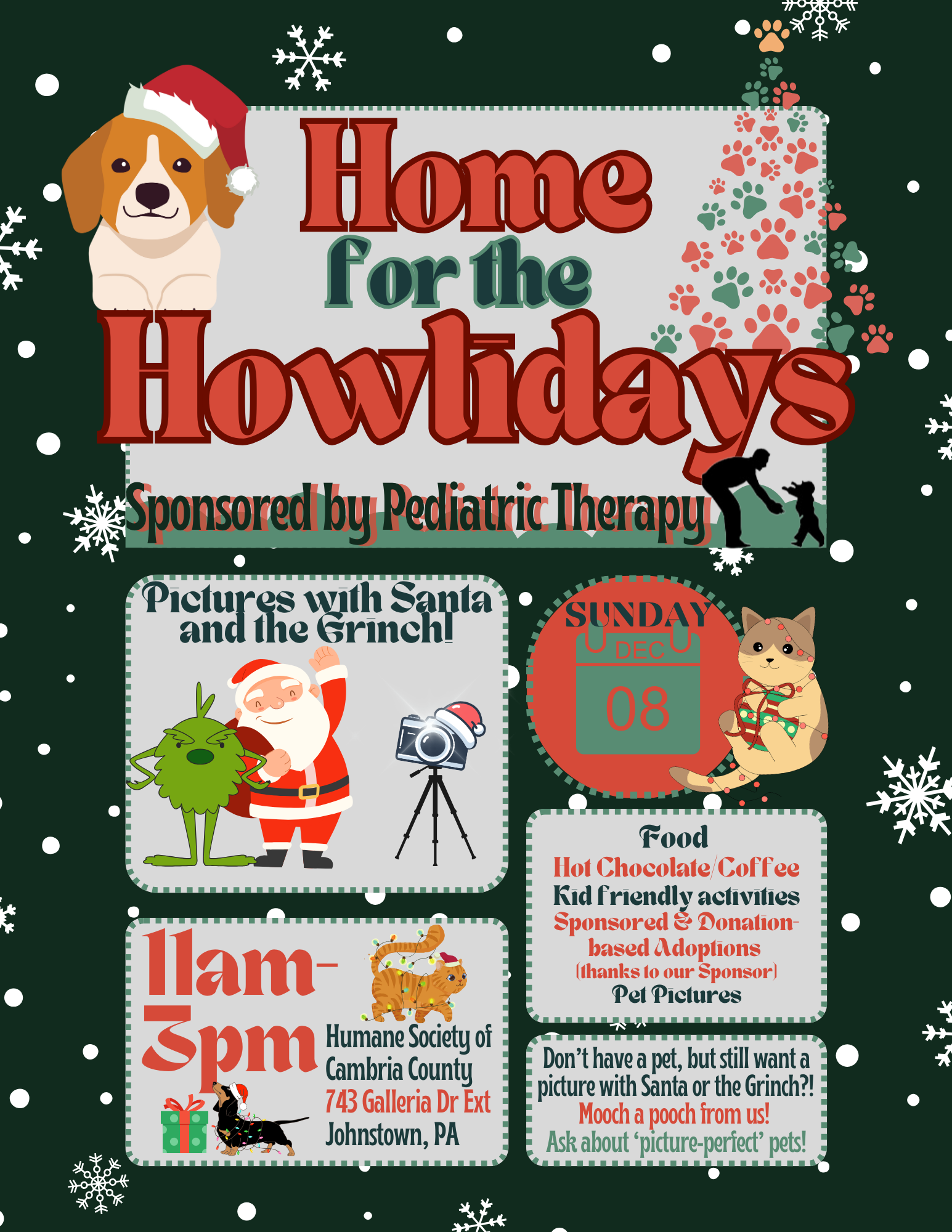Home for the Howlidays Adoption Event - Humane Society of Cambria County PA