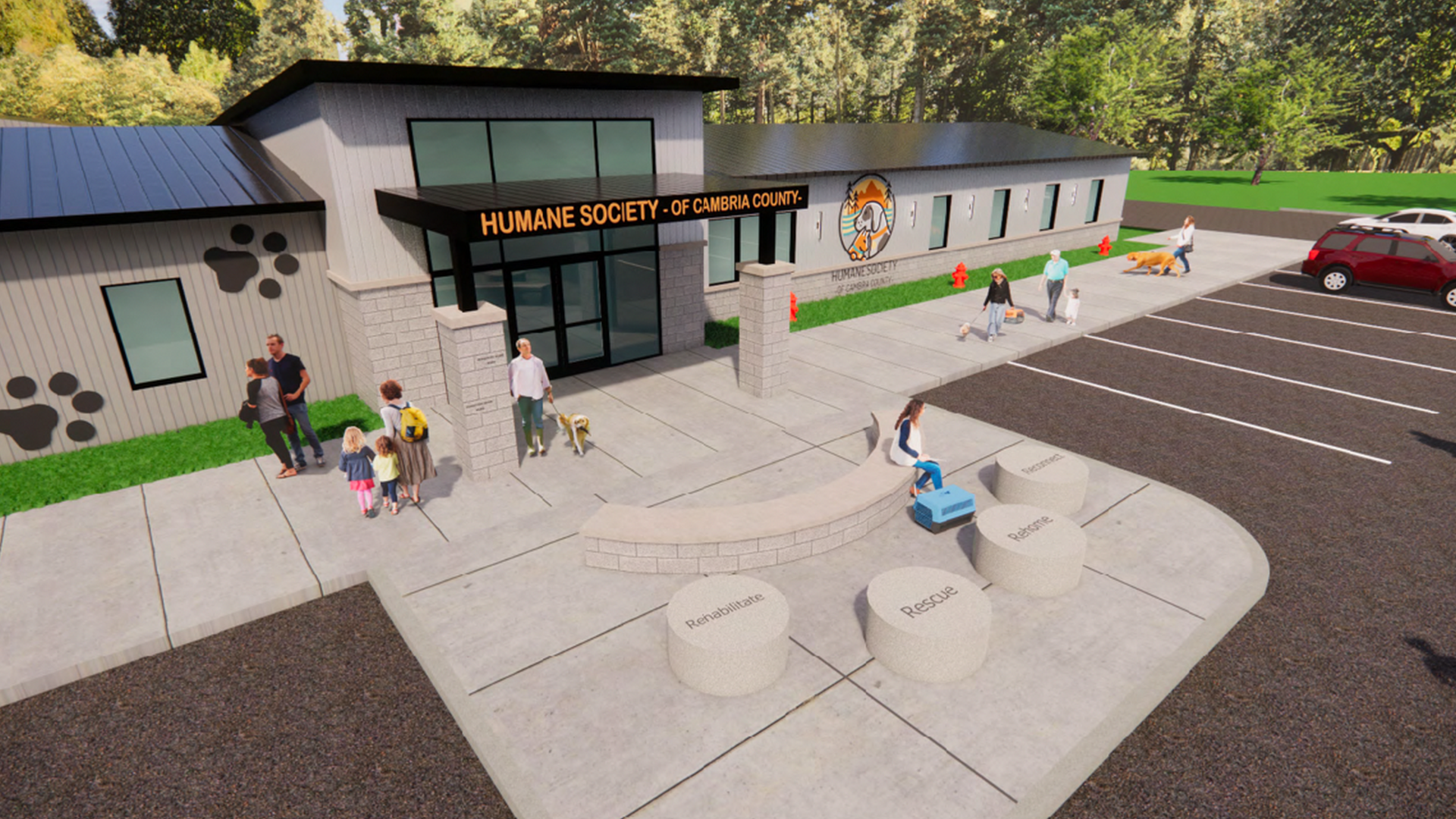 HSCC Build Plans Entrance Aerial